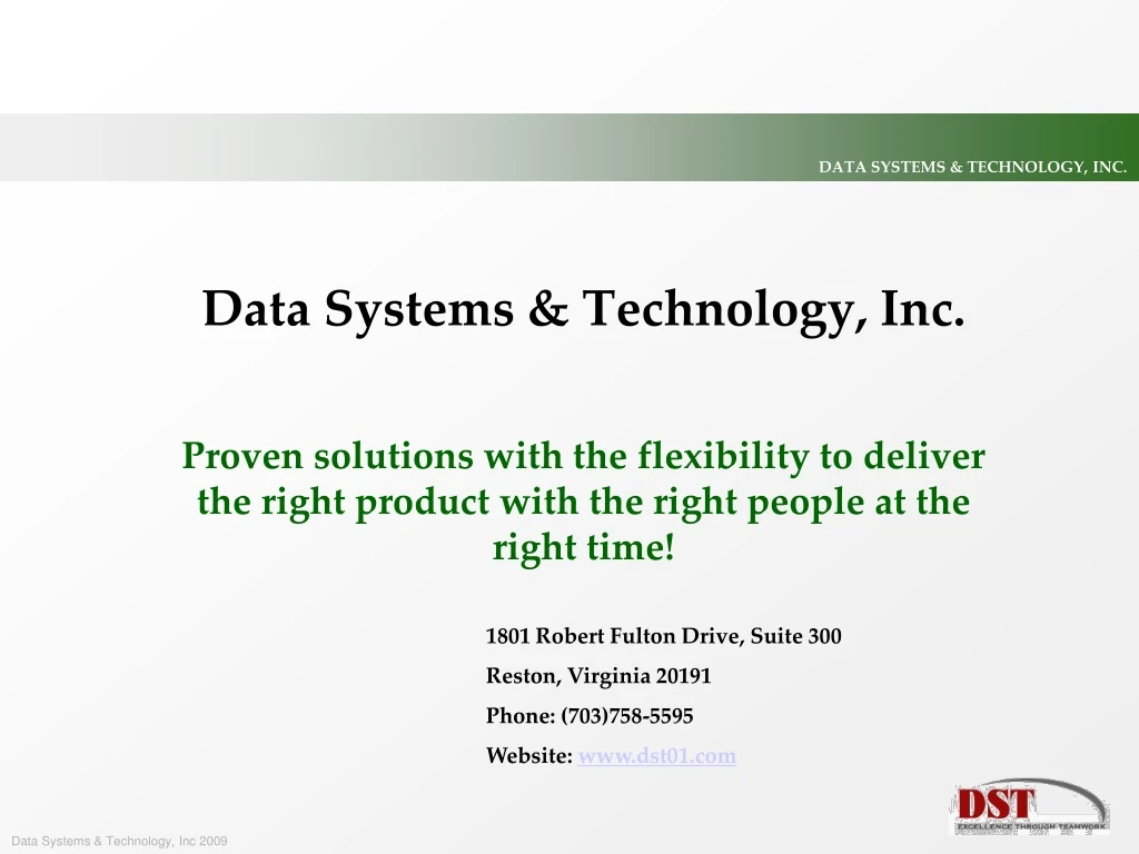 data systems technology inc