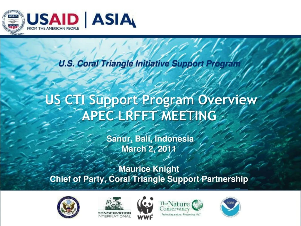 u s coral triangle initiative support program