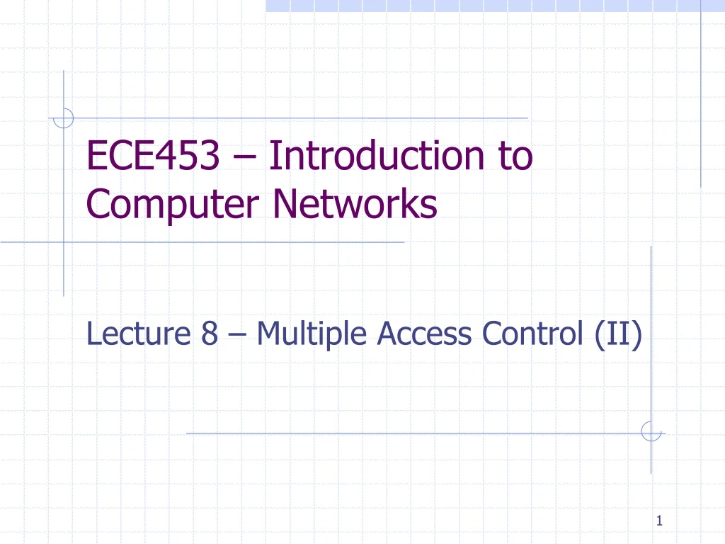 ece453 introduction to computer networks