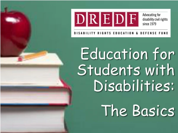 Education for Students with Disabilities:  The Basics