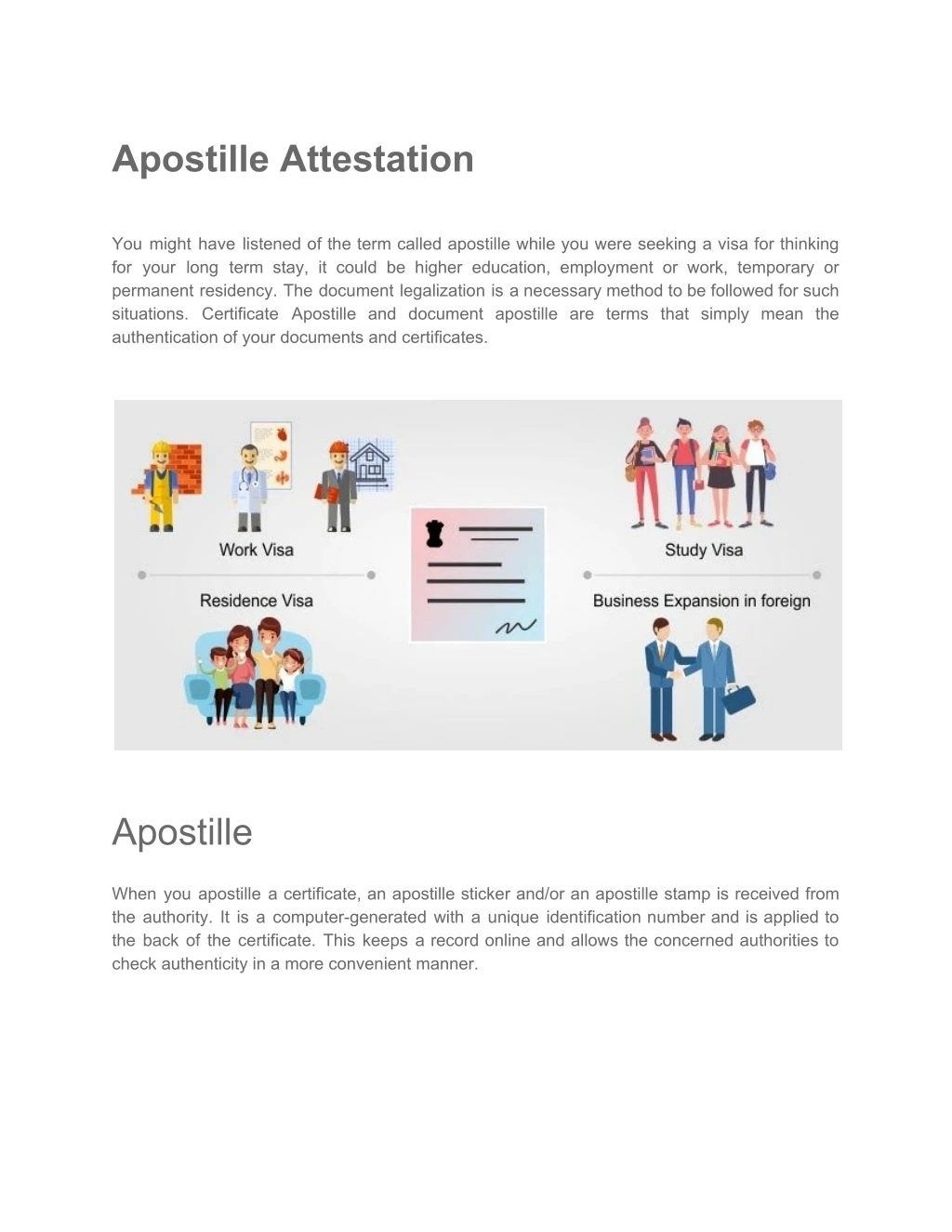 apostille attestation you might have listened