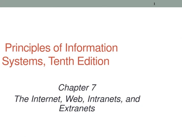 Principles of Information Systems, Tenth Edition