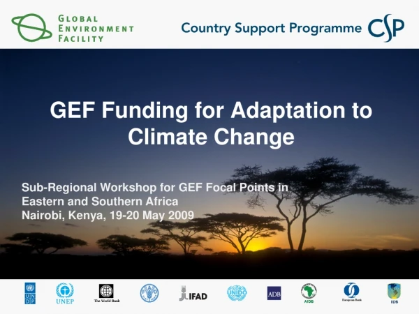 GEF Funding for Adaptation to Climate Change