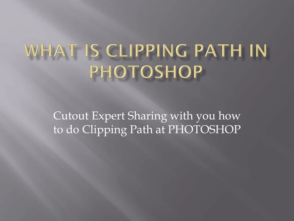 what is clipping path in photoshop