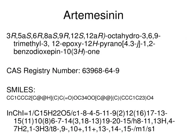 Artemesinin