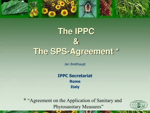 Jan Breithaupt IPPC Secretariat Rome Italy