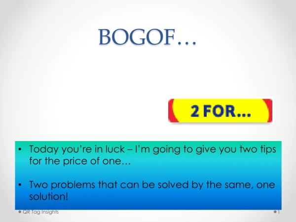 BOGOF…