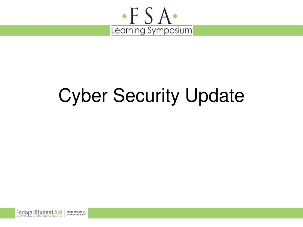 cyber security update