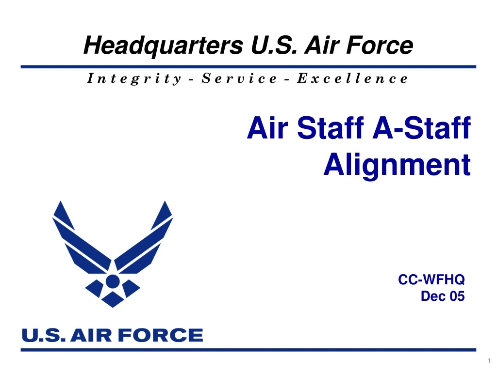 air staff a staff alignment
