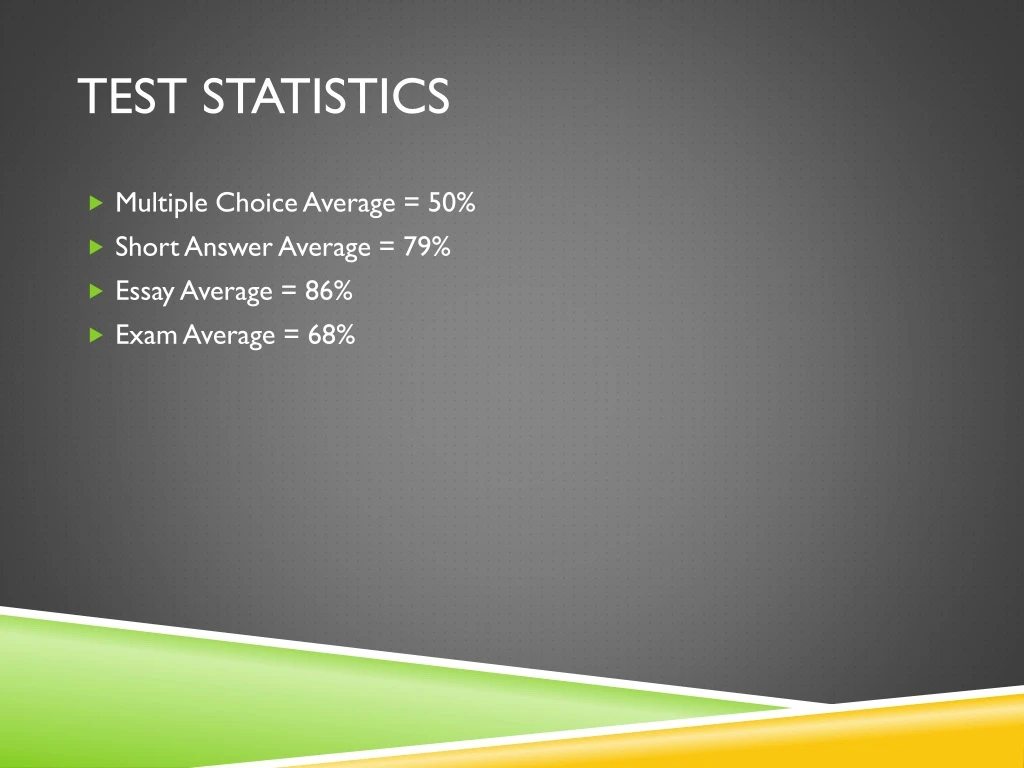 test statistics