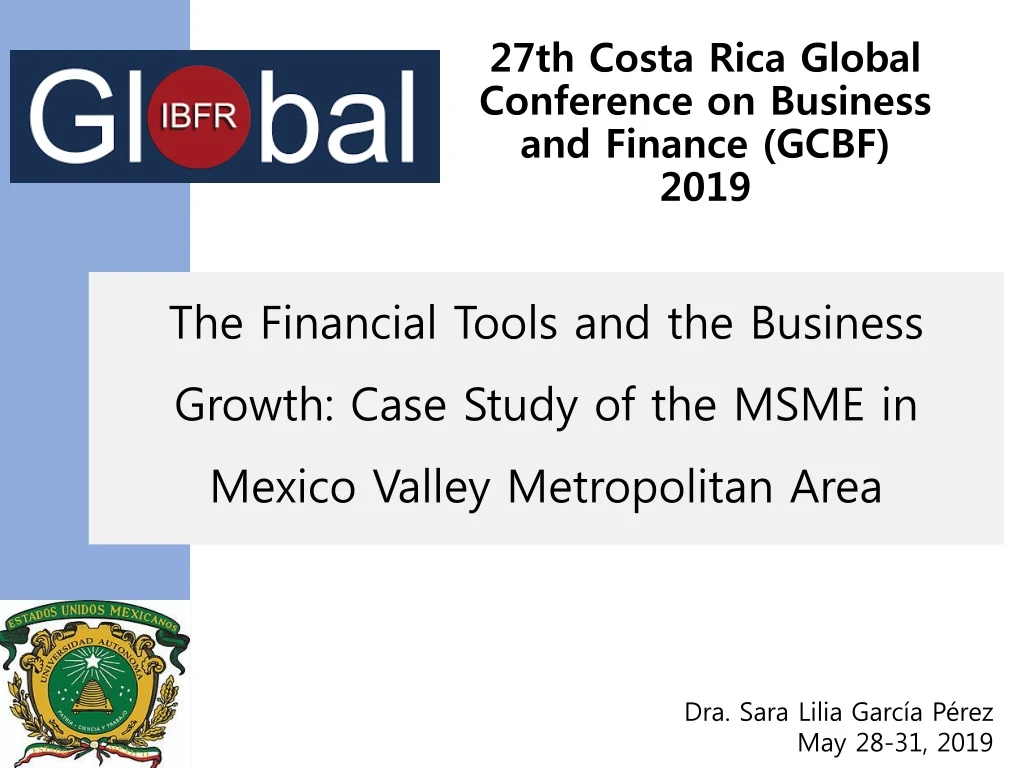 27th costa rica global conference on business and finance gcbf 2019