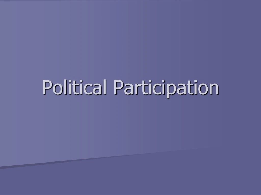 political participation