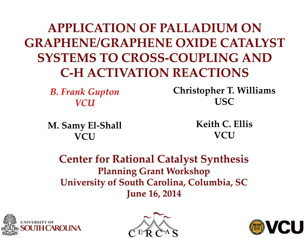 application of palladium on graphene graphene