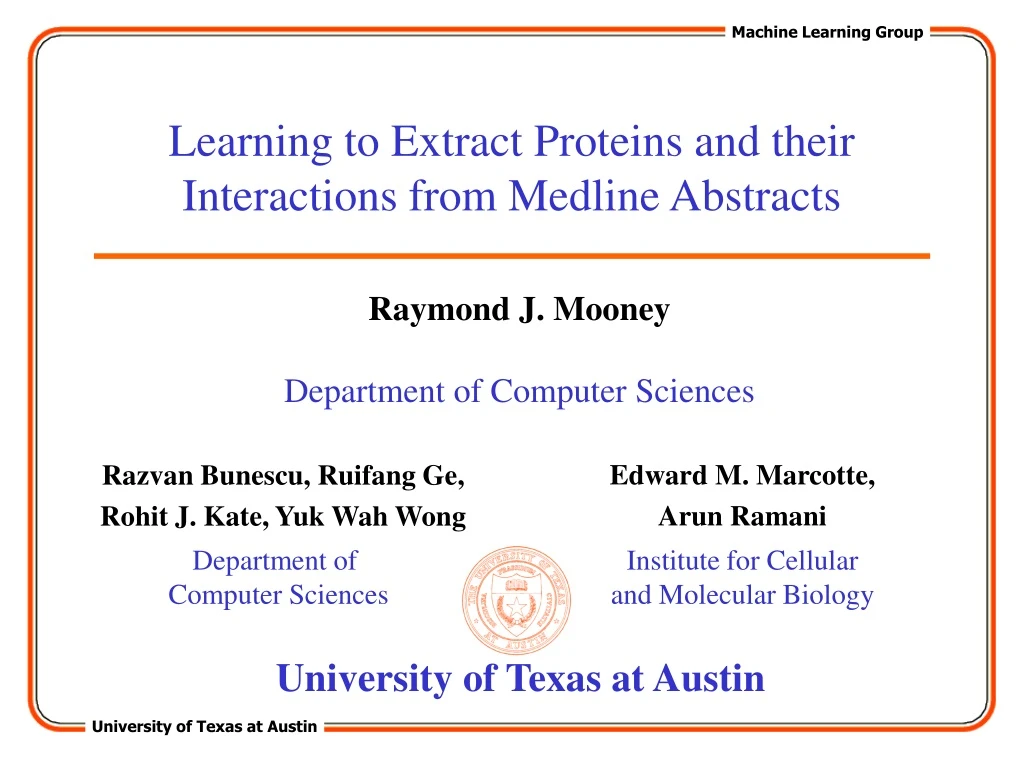 learning to extract proteins and their interactions from medline abstracts