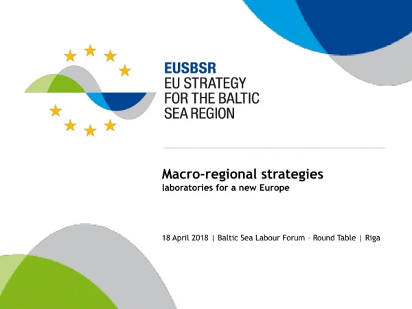Macro-regional strategies laboratories for a new Europe