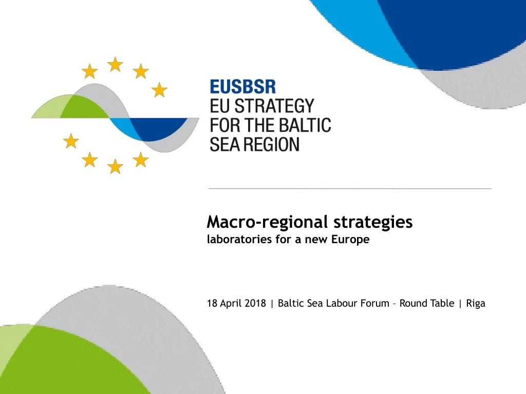 macro regional strategies laboratories for a new europe