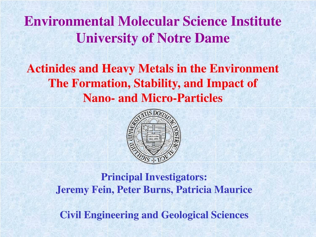 environmental molecular science institute