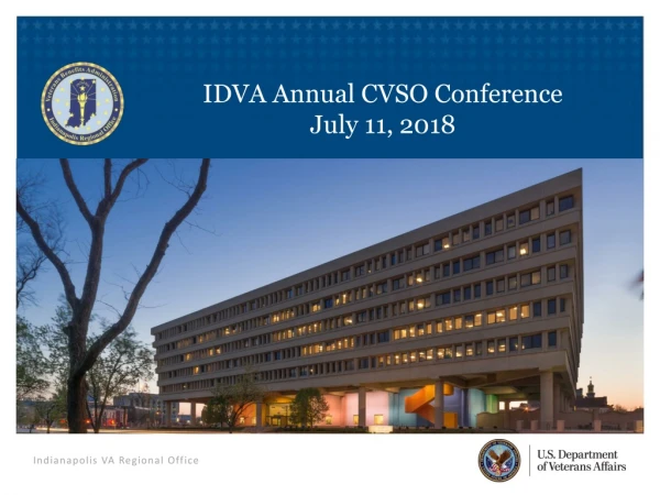 IDVA Annual CVSO Conference July 11, 2018