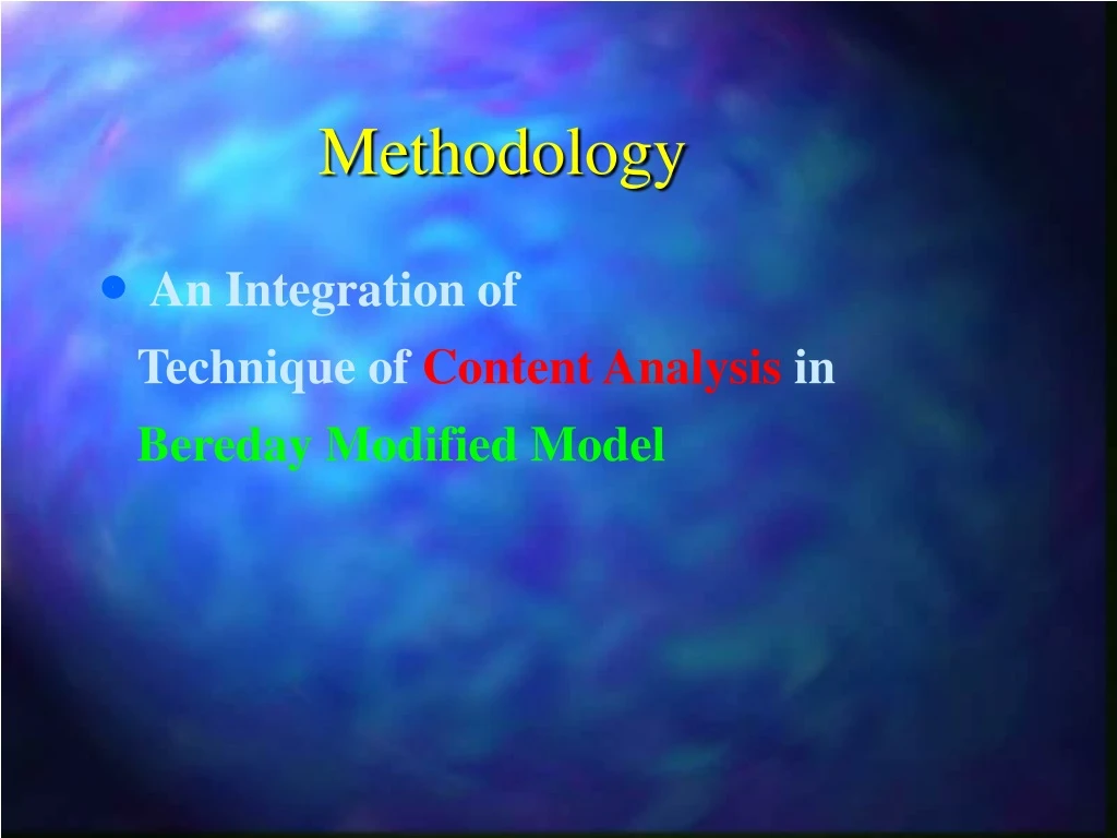 methodology