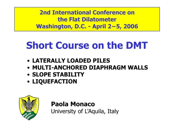 Short Course on the DMT
