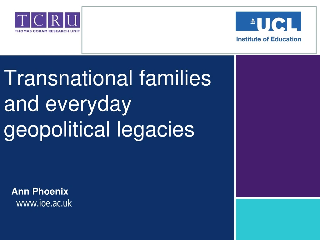 transnational families and everyday geopolitical legacies