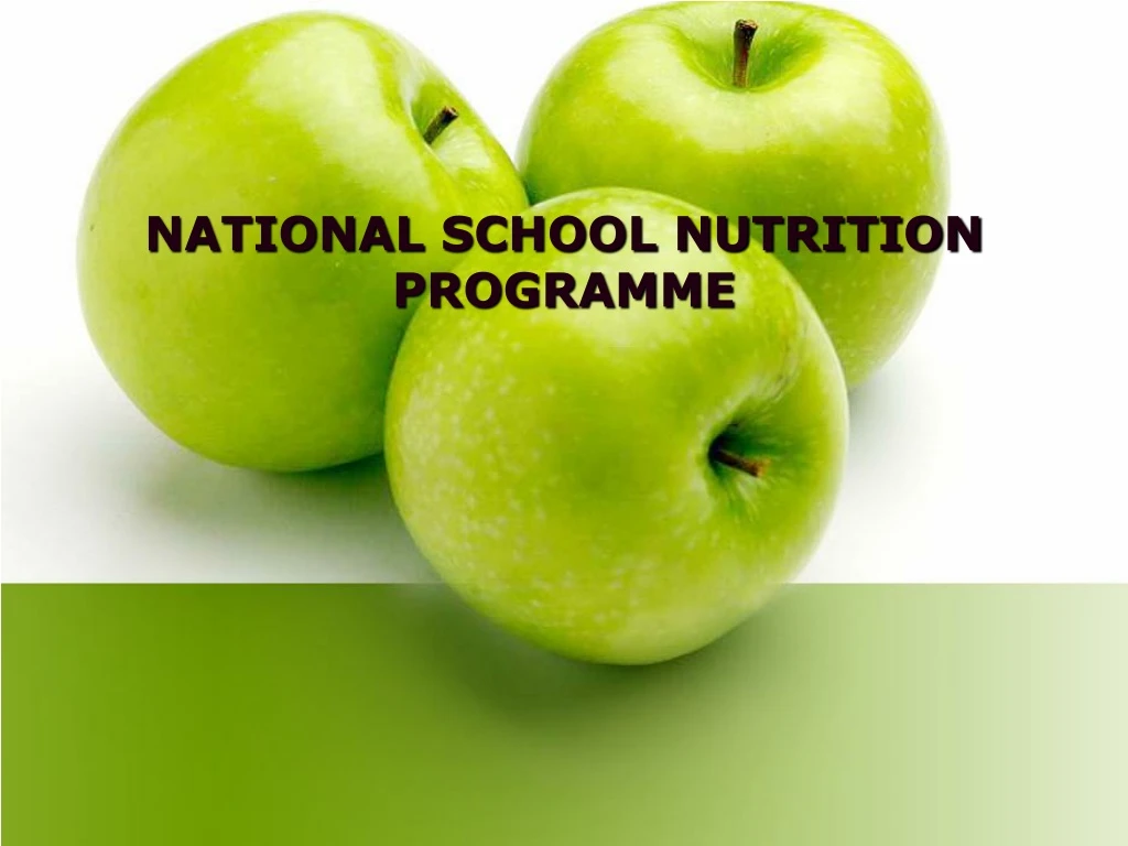 national school nutrition programme