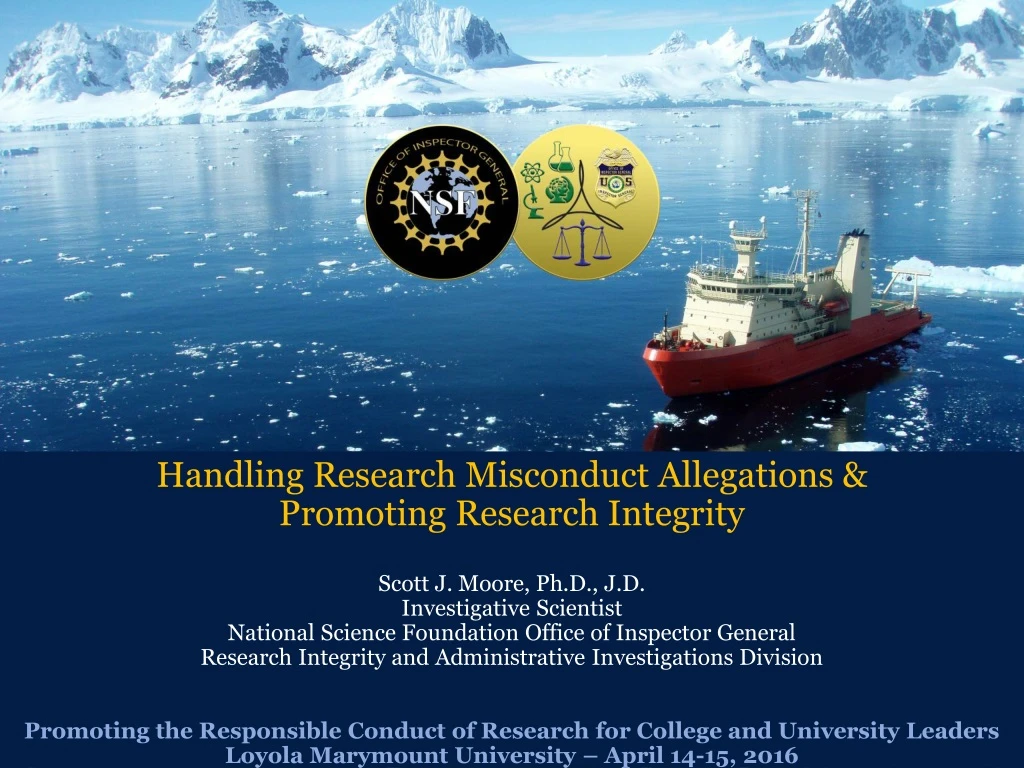 handling research misconduct allegations