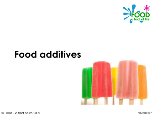 Food additives