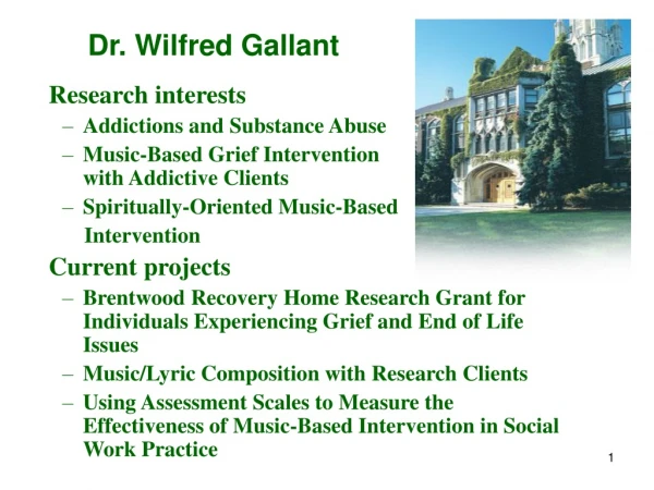 Dr. Wilfred Gallant