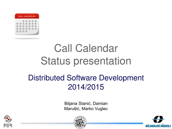 Call Calendar Status presentation