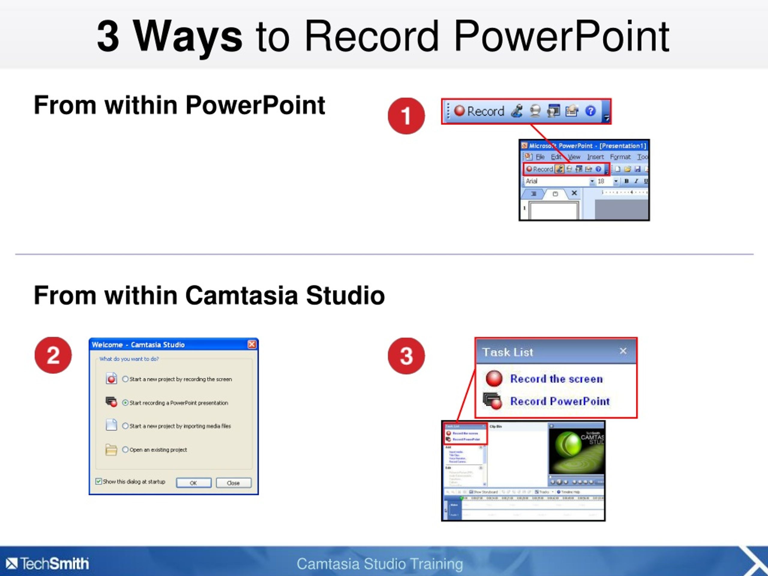 PPT - 3 Ways to Record PowerPoint PowerPoint Presentation, free ...