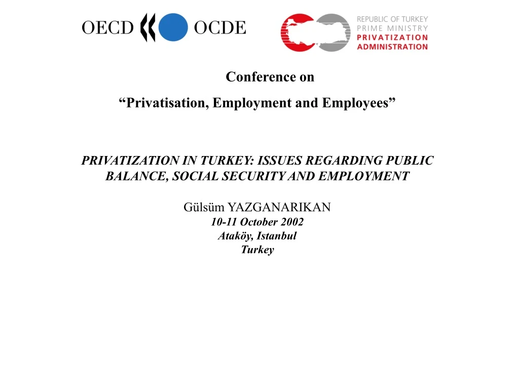 conference on privatisation employment