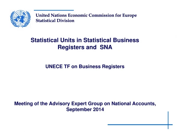 Meeting of the Advisory Expert Group on National Accounts, September 2014