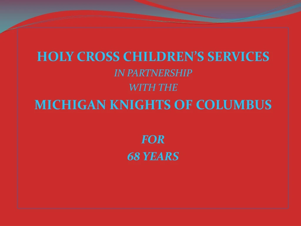 holy cross children s services in partnership