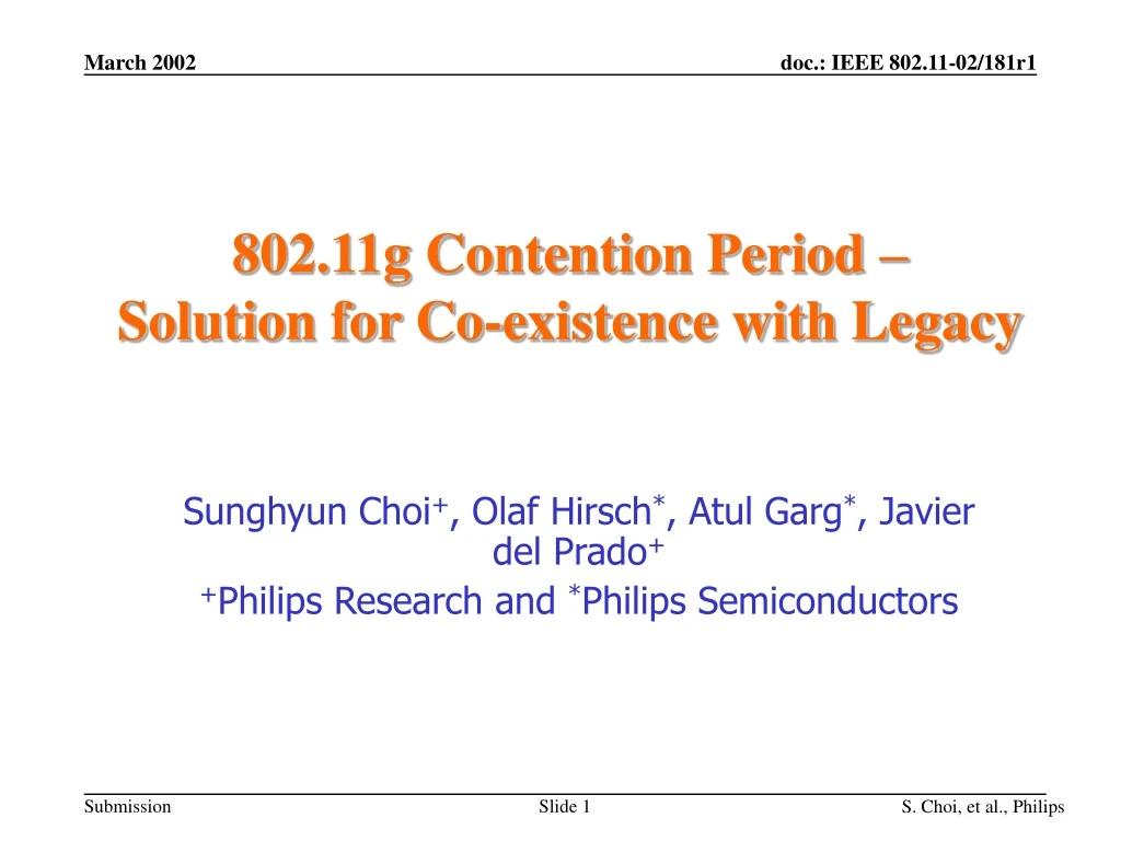 802 11g contention period solution for co existence with legacy