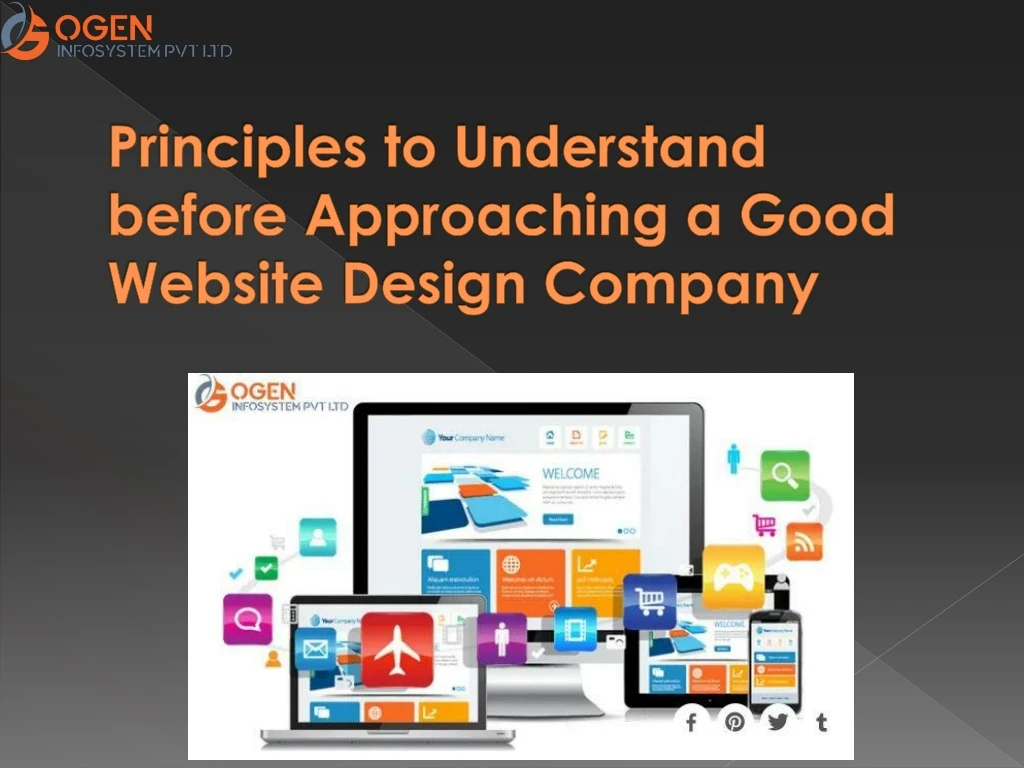 principles to understand before approaching a good website design company