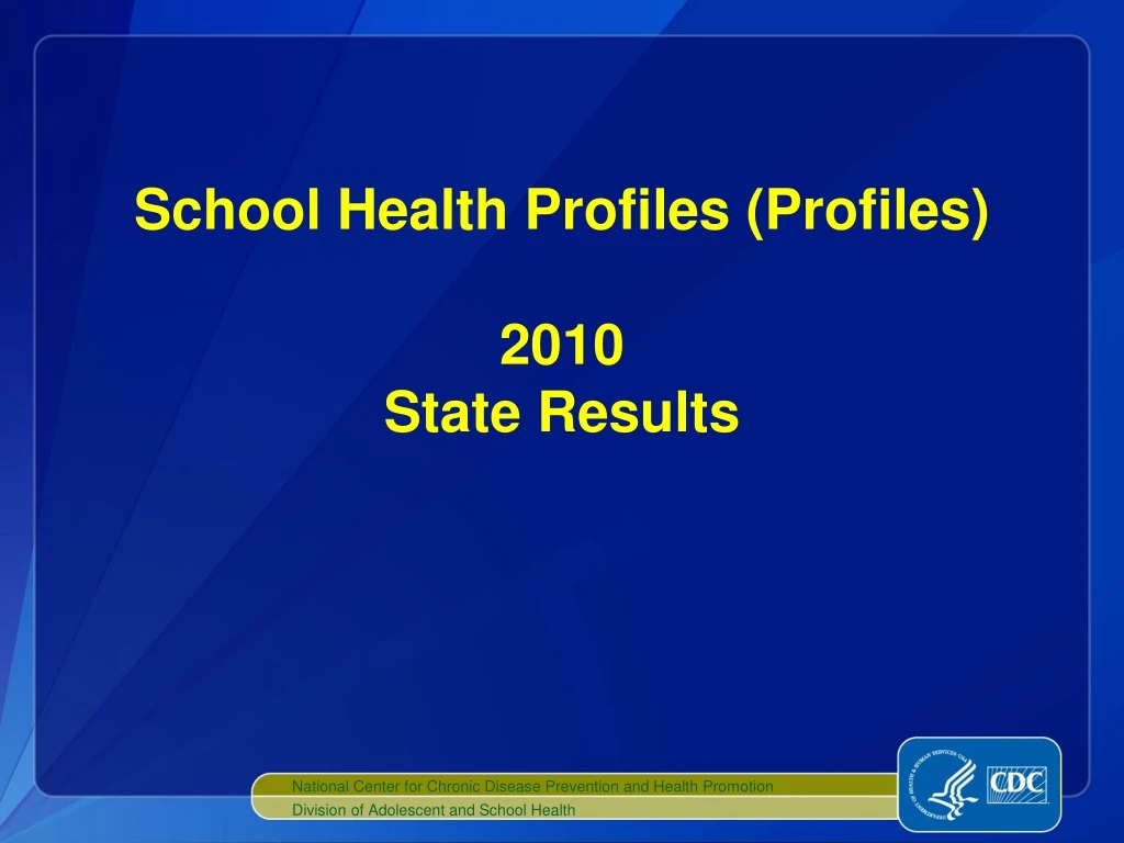 school health profiles profiles 2010 state results