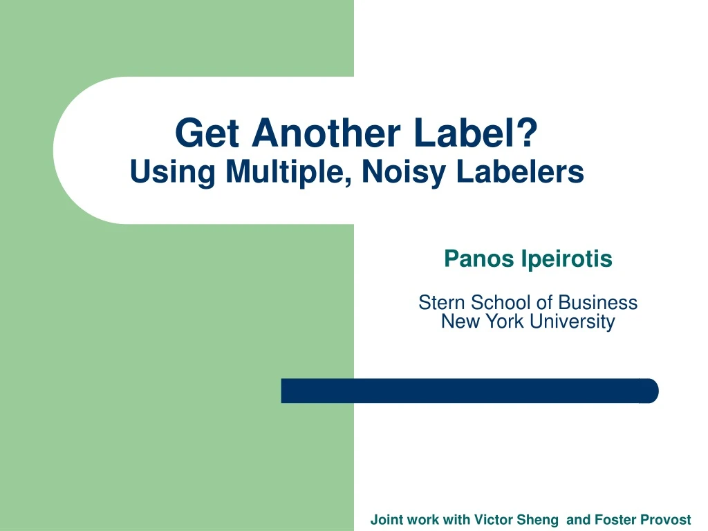 get another label using multiple noisy labelers