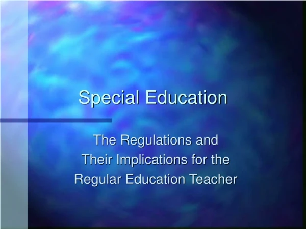 Special Education