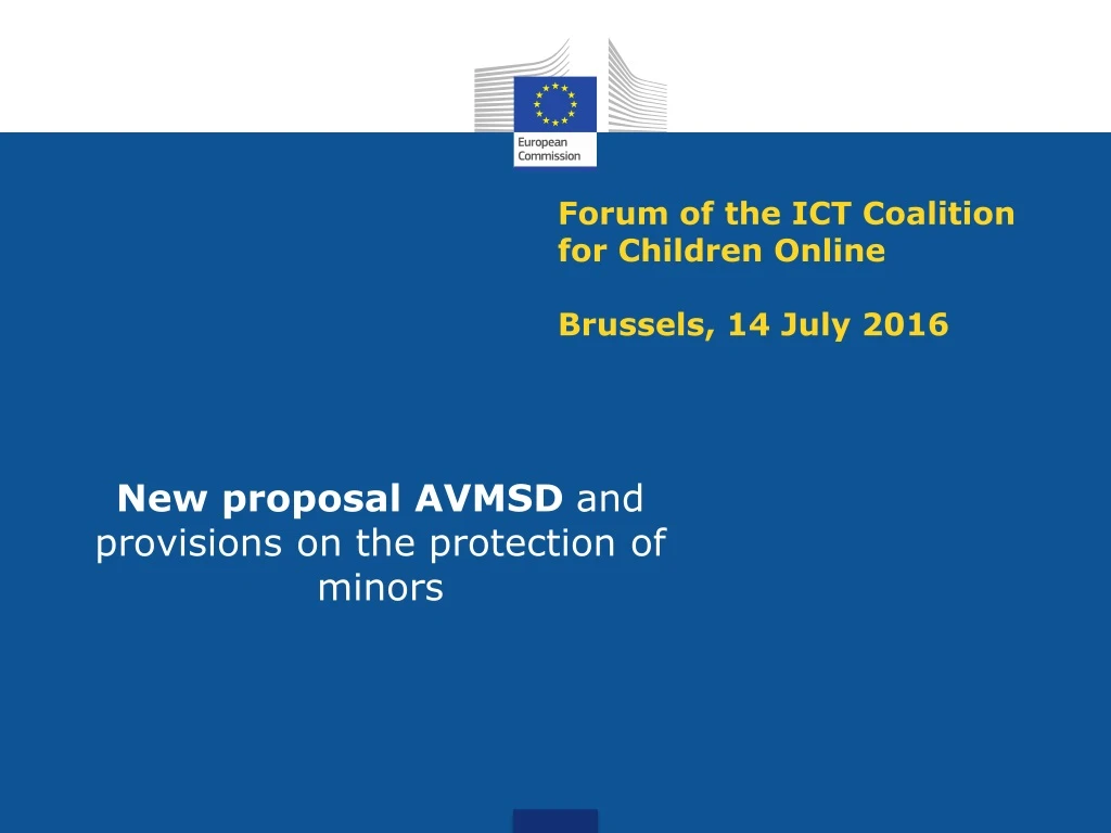 forum of the ict coalition for children online brussels 14 july 2016