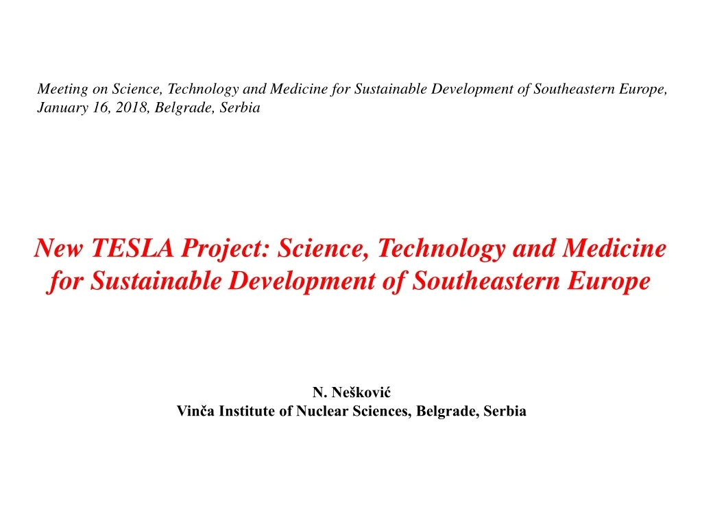 meeting on science technology and medicine