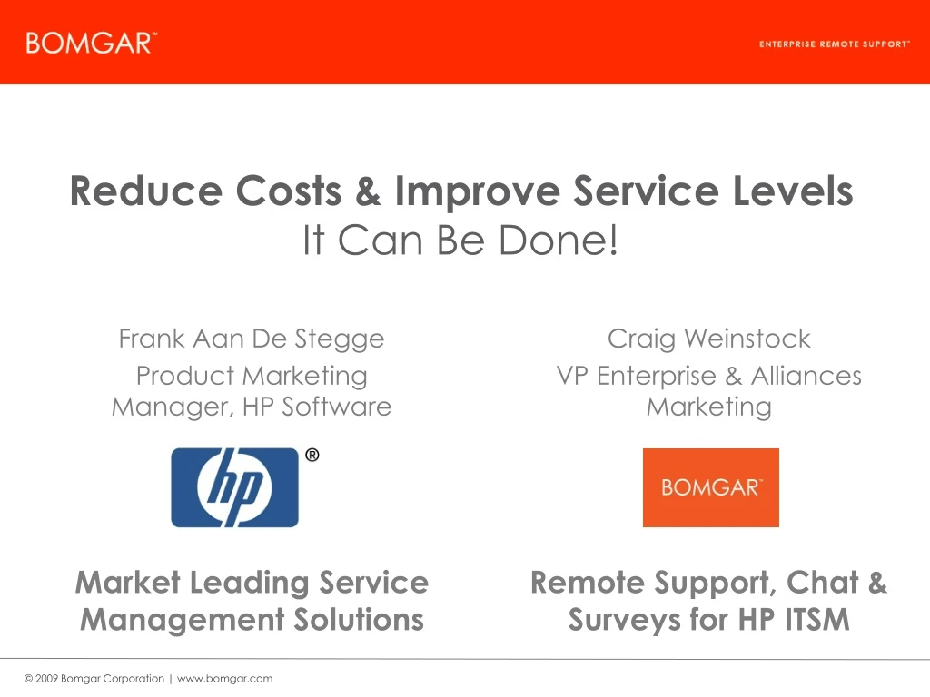 reduce costs improve service levels it can be done