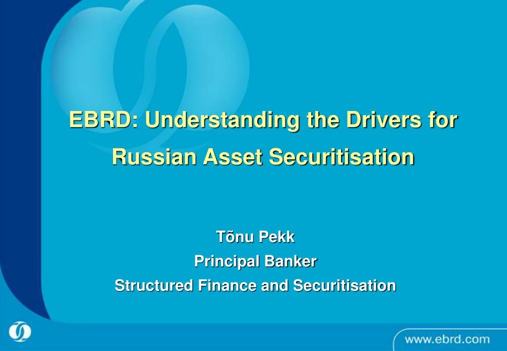 ebrd understanding the drivers for russian asset securitisation