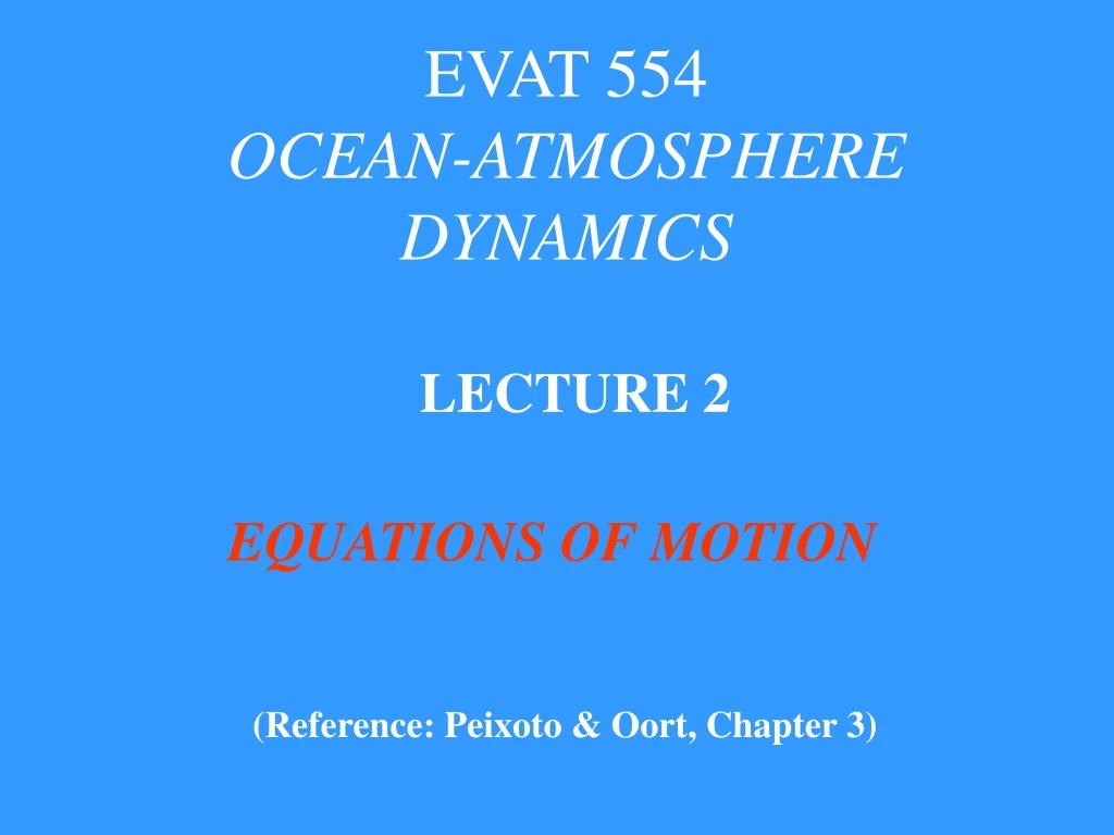 evat 554 ocean atmosphere dynamics