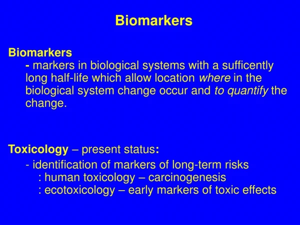 Biomarkers