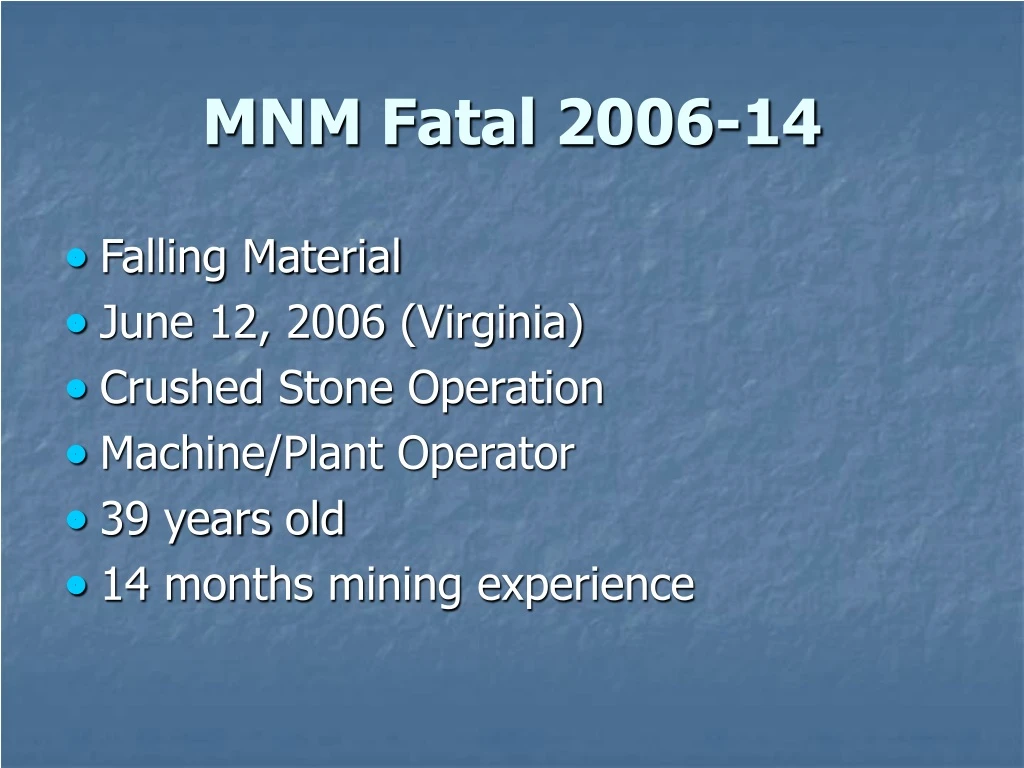 mnm fatal 2006 14