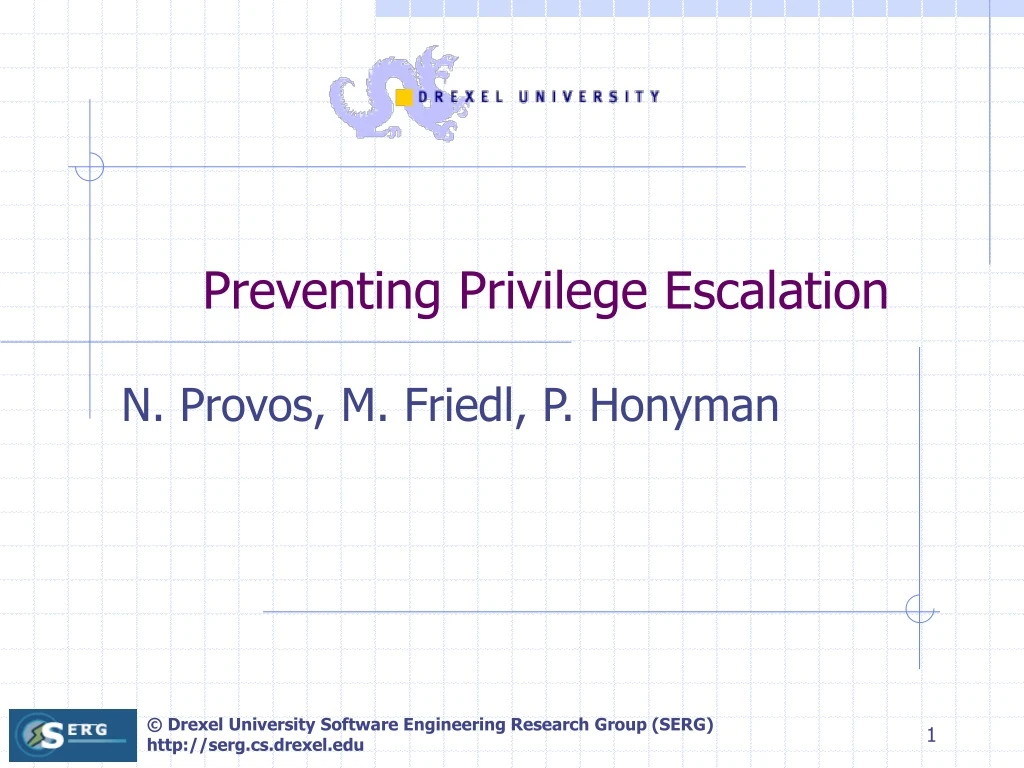 preventing privilege escalation