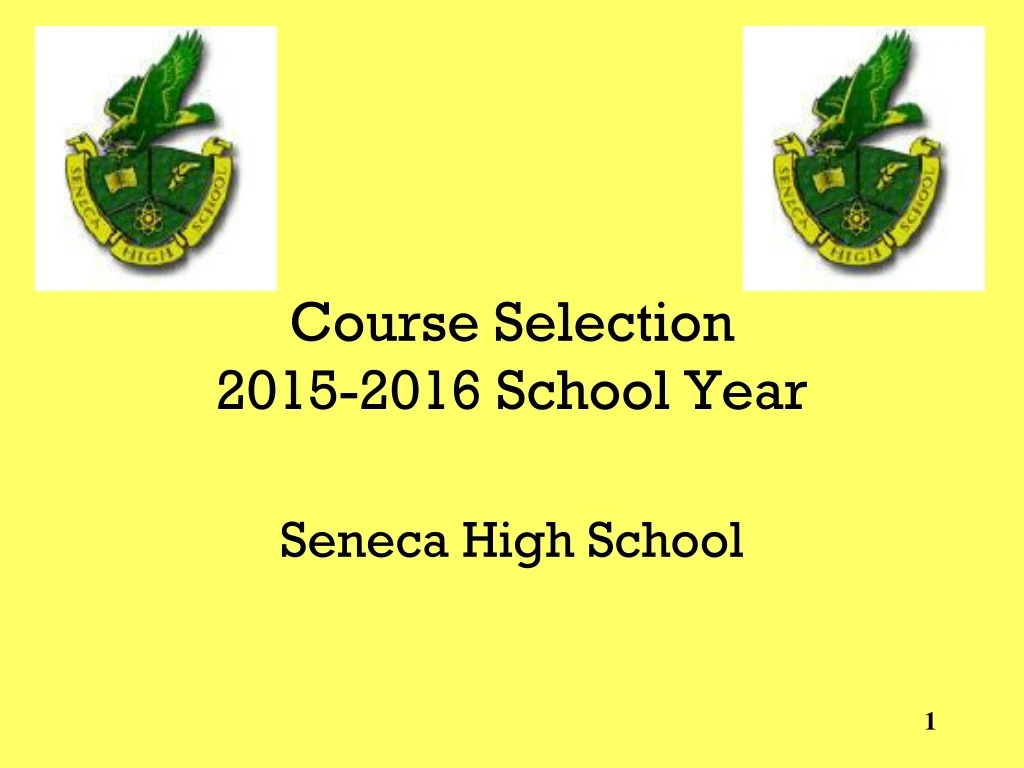 course selection 2015 2016 school year
