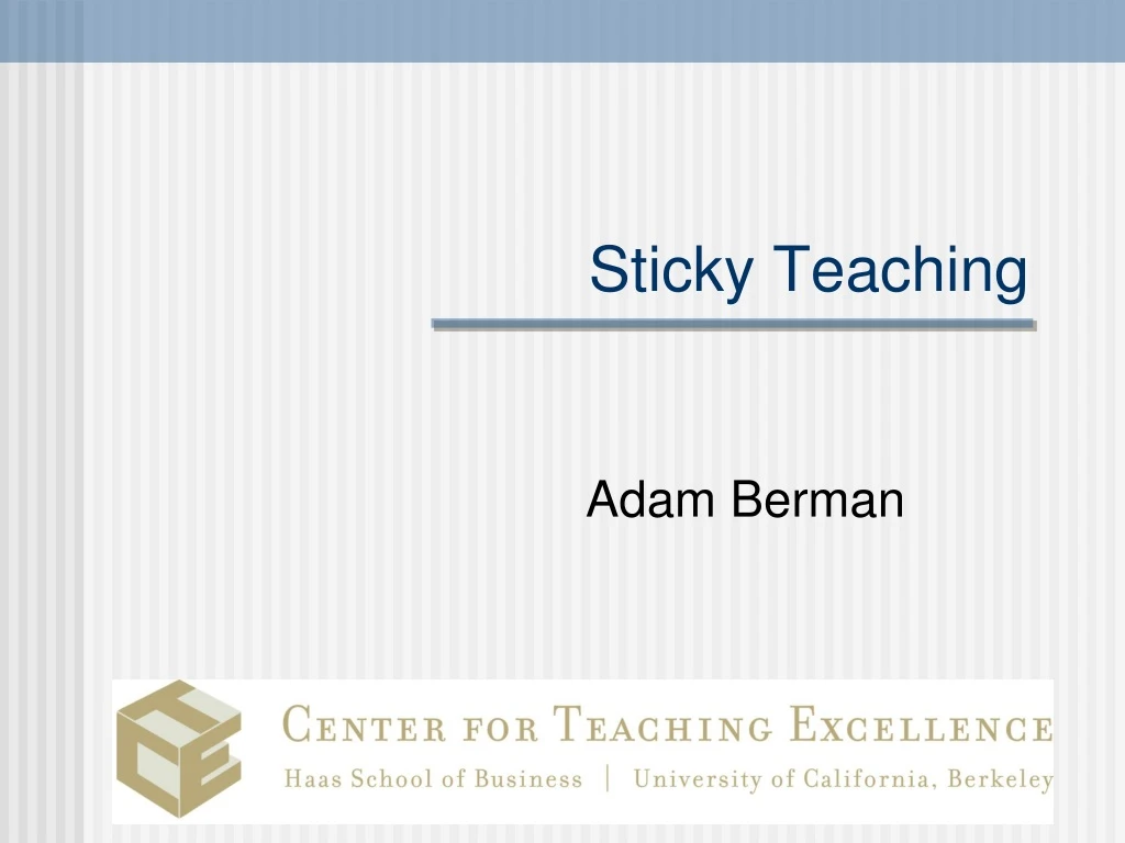 sticky teaching