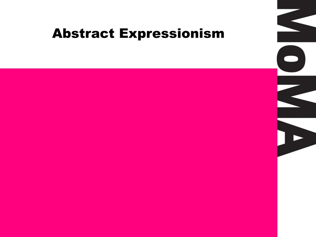 abstract expressionism